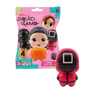 YuMe Squid Game Squish Hero meglepetés mini figura tasakban
