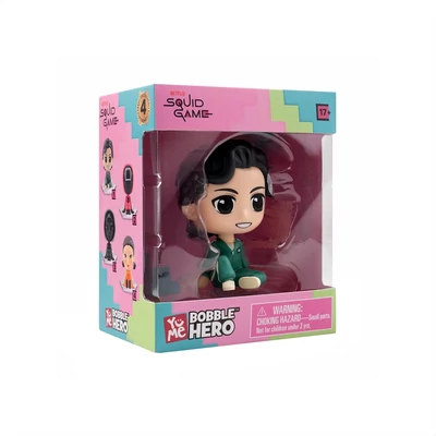 Kép 2/3 - YuMe Squid Game Bobble Hero mini figura ablakos dobozban - Seong GI-Hun, 456-os játkos
