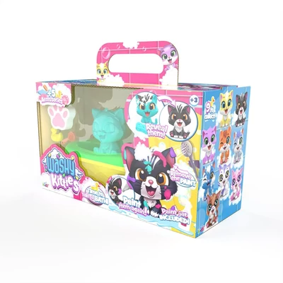 Kép 3/3 - Washy Friends Color Reveal Pancsoló cicusok káddal és 5 kiegészítővel - Cirmi