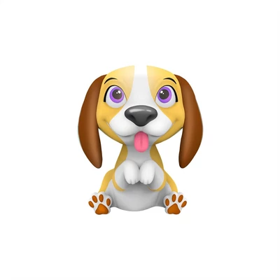 Kép 3/3 - Washy Friends Color Reveal Pancsoló kutyusok káddal és 5 kiegészítővel - Beagle