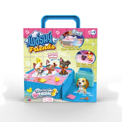 Kép 2/3 - Washy Friends Color Reveal Pancsoló kutyusok jacuzzival és 7 kiegészítővel, 2 figurával