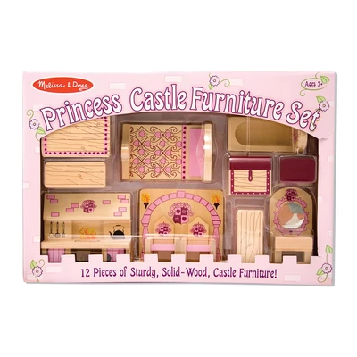 Kép 2/3 - Melissa & Doug Fa bútorkészlet kastélyhoz