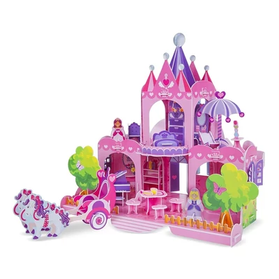 Melissa & Doug 3D puzzle, Pink palota