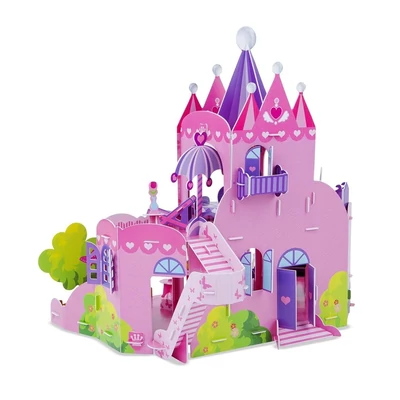 Kép 3/3 - Melissa & Doug 3D puzzle, Pink palota