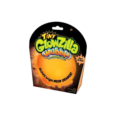 Kép 2/3 - Világító Tiny Glowzilla Wubble, 30 cm - neon narancs