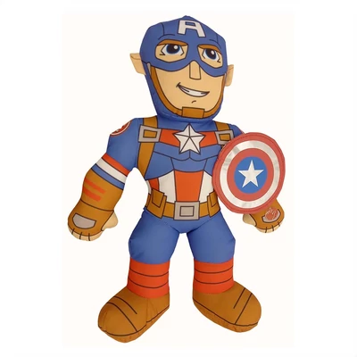 Kép 2/2 - Marvel hős puha játék hanggal, 20 cm - Amerika Kapitány