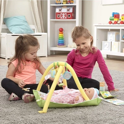 Kép 3/3 - Melissa & Doug Babák és babaházak, Baba játszószőnyeg játékokkal