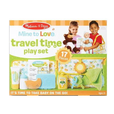 Kép 2/3 - Melissa & Doug Babák és babaházak, Babával utazunk játékszett