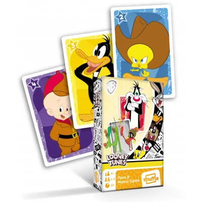 Memória kártya, Looney Tunes - Bolondos dallamok, MINI, Fekete Péter, 6x9 cm dob.