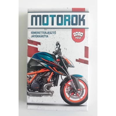 Kép 2/2 - Kártya, Motorok, kvartett, 6,5x10 cm dob.