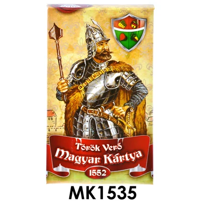 Magyar kártya, Törökverõ, 6,5x10 cm dob.