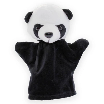 Plüss kézibáb, panda, 11x22 cm