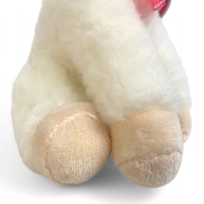 Kép 3/7 - Plüss bárány, ülõ, szalaggal, 2 szín, 19 cm