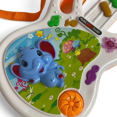 Kép 5/5 - Gitár, el., hang+fény, mesés, 2 szín, 37 cm, zacsk.