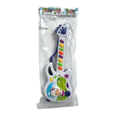 Kép 4/9 - Gitár, el., hang+fény, mesés, 3 szín, 17x43 cm zacsk.