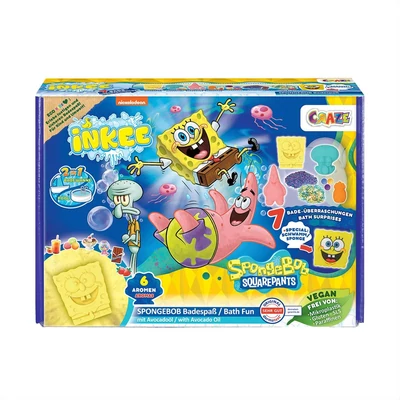 Kép 3/3 - Craze Inkee vegán fürdő nagy szett -  Spongya Bob