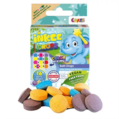 Kép 3/3 - Craze Inkee vegán fürdő tabletta 16db-os