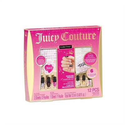 Kép 2/3 - Make It Real Juicy Couture szikrázó körmök manikűr szett