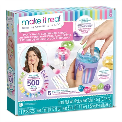 Kép 2/3 - Make It Real Parti körmök, csillogó dizájn szett