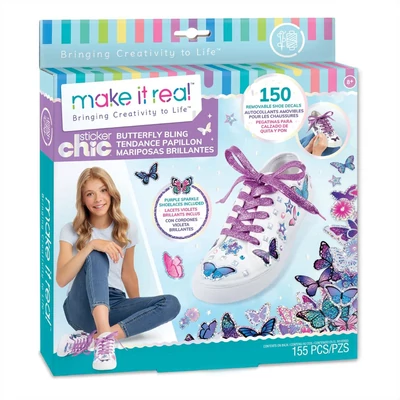 Kép 2/3 - Make It Real Sticker Chic cipődíszítés - pillangók