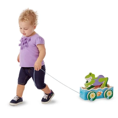 Kép 2/3 - Melissa & Doug Bébi és tipegő fajátékok, Békaverseny
