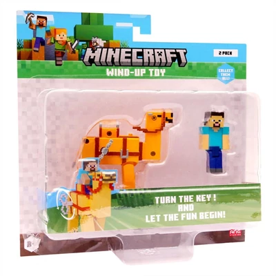 Kép 2/3 - Minecraft 3D figura felhúzható állattal, 2. sorozat - többféle
