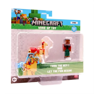 Kép 3/3 - Minecraft 3D figura felhúzható állattal, 2. sorozat - többféle