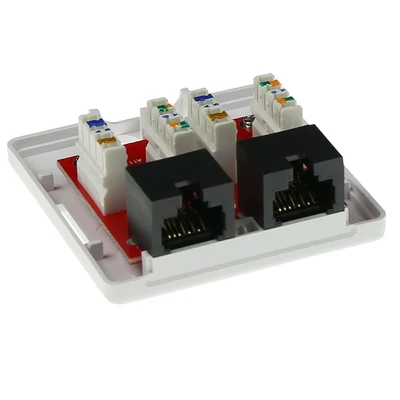 Kép 3/6 - ACT Surface mounted box unshielded 2 ports CAT6