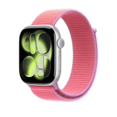 Kép 3/3 - Apple Watch 46mm Sport Loop: Bright Guava Sport Loop (SEASONAL)