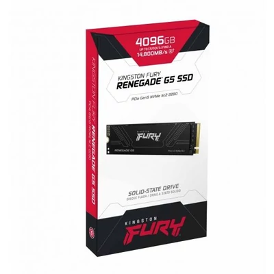 Kép 3/3 - Kingston Fury Renegade G5 PCIe 5.0 NVMe M.2 SSD 4TB