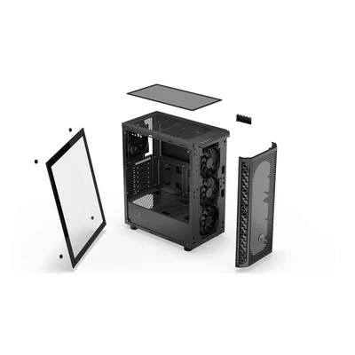 Kép 15/16 - Endorfy Signum 300 Air Tempered Glass Számítógépház Fekete 
