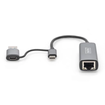 Kép 3/3 - Digitus USB Type-C Gigabit Ethernet Adapter 2,5G