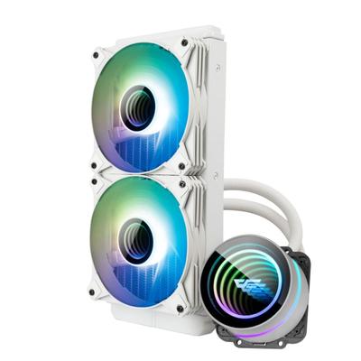 Kép 3/5 - darkFlash Twister DXV2.6 240 univerzális vízhűtés fehér