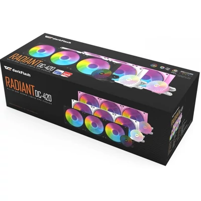Kép 8/8 - darkFlash DC420 ARGB vízhűtéses hűtő fekete