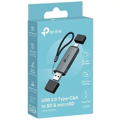 TP-Link UA430D USB 3.0 Type-C&A to SD & microSD 3.0 Kártyaolvasó