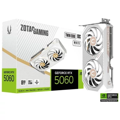 Zotac GeForce RTX5060 8GB DDR7 Twin Edge OC Fehér Videókártya