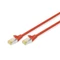 Digitus CAT6A S-FTP patch kábel 2m piros
