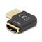 DeLock HDMI Adapter male to female 90° right angled 8K 60 Hz metal Black