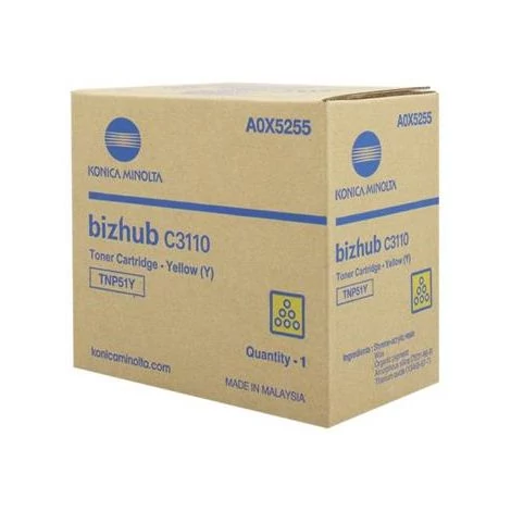 Konica Minolta Bizhub C3110 [TNP51Y] sárga eredeti toner