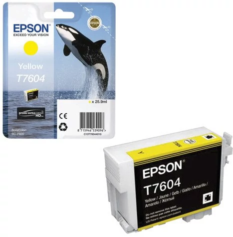 Epson T7604 sárga eredeti tintapatron