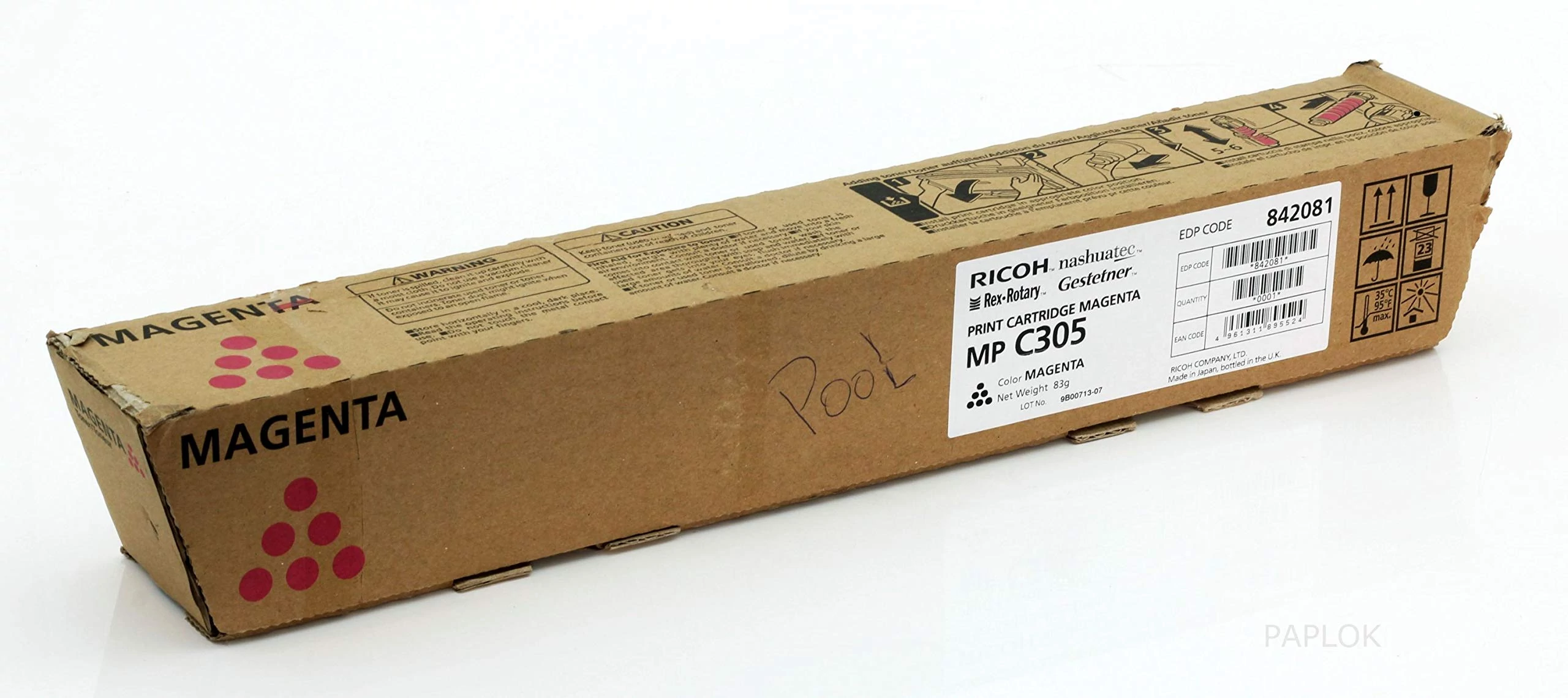 Ricoh MPC305 magenta eredeti toner (841596,842081)