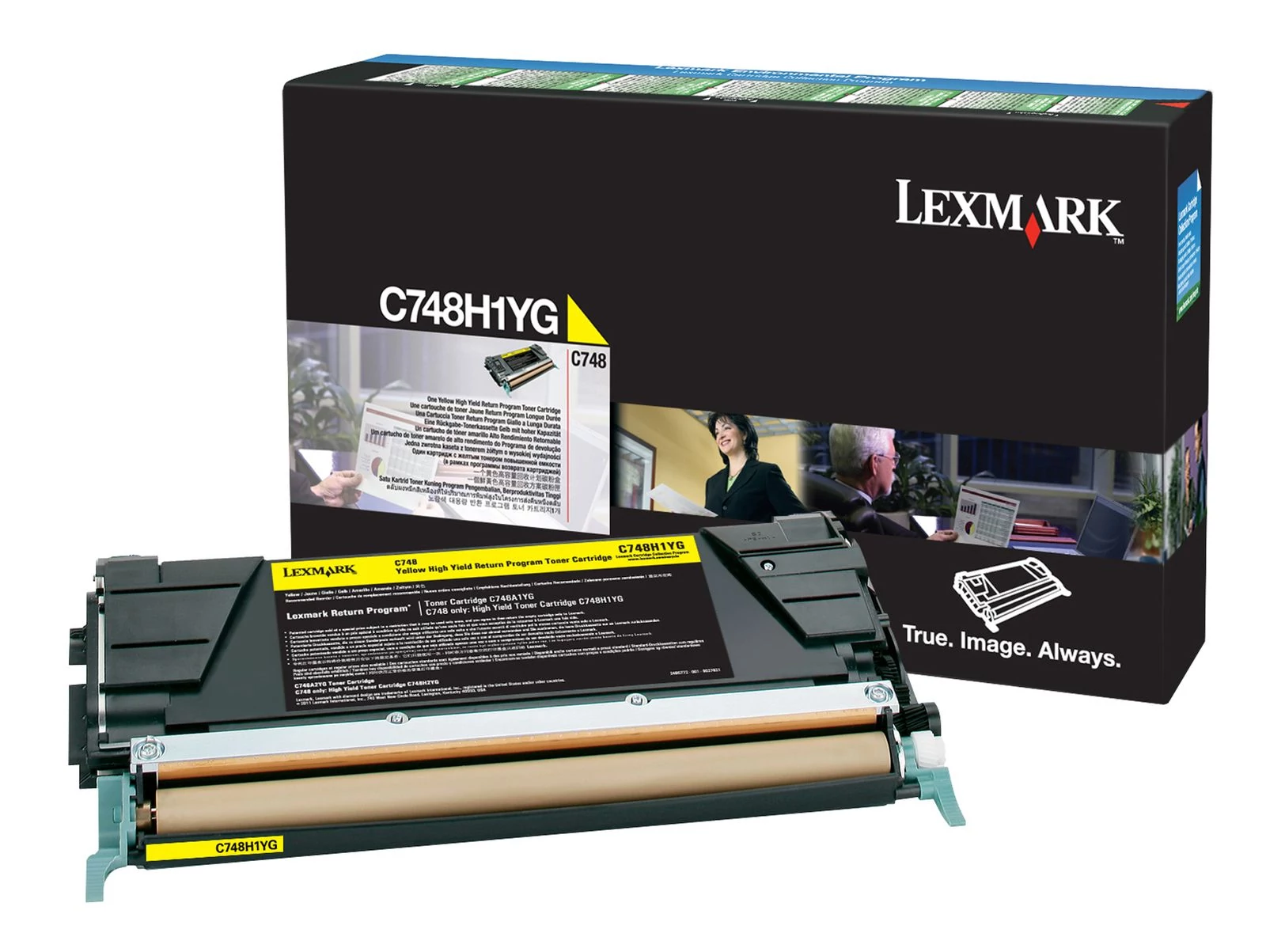 Lexmark [C74x] C748H3YG sárga eredeti toner High Corporate
