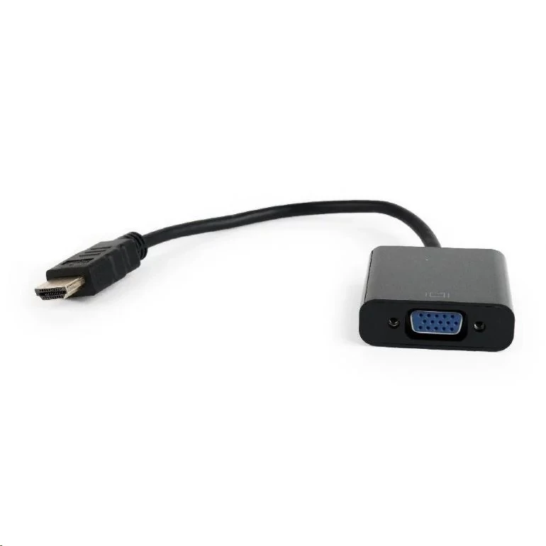 Gembird Cablexpert HDMI --> VGA adapter single port fekete Adapter