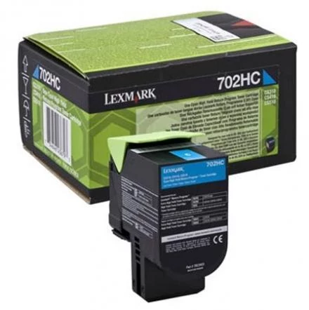 Lexmark [702HC] 70C2HC0 kék eredeti toner