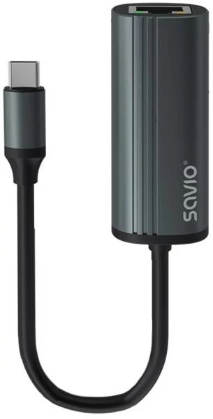 Adapter Savio AK-56 USB-C Gigabit Ethernet