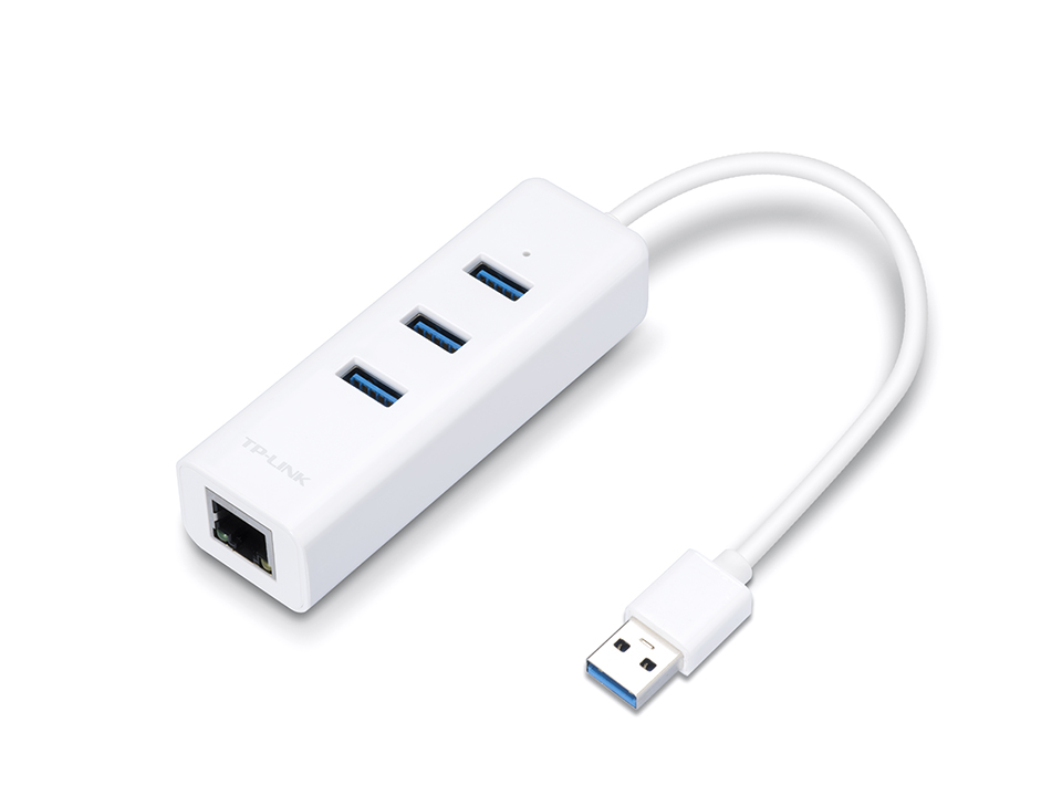 TP-Link UE330 3-Port Hub & Gigabit ethernet adapter 2 in 1 USB adapter
