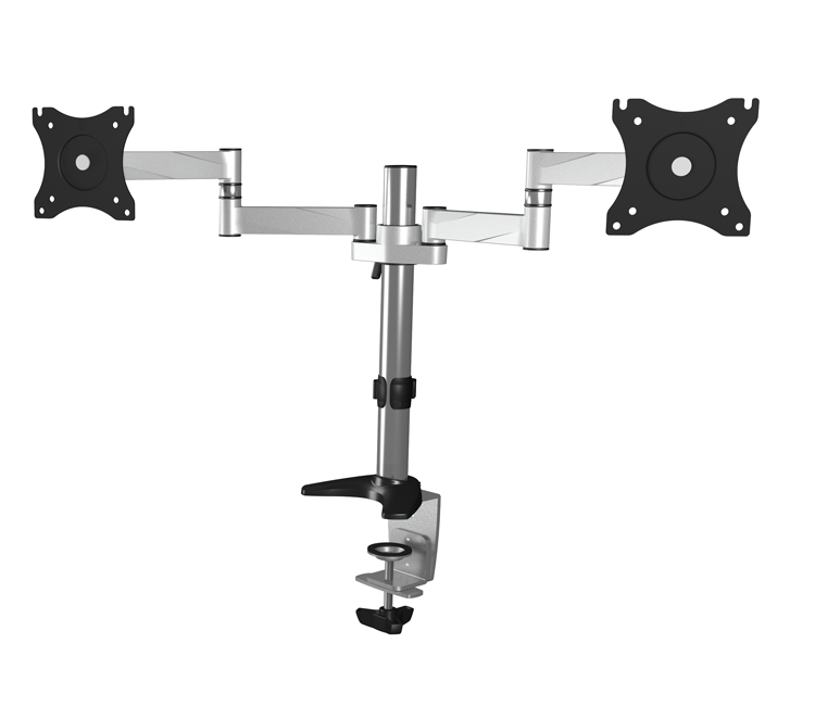 Raidsonic IcyBox IB-MS404-T Monitor Stand Table Mount For Two Monitors 27