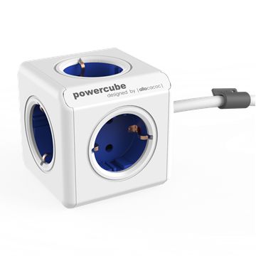 Allocacoc PowerCube Extended 1,5m fehér/kék