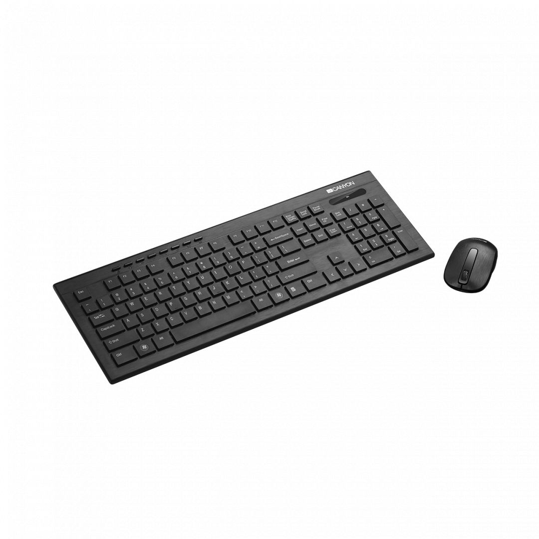Canyon CNS-HSETW4-HU wireless keyboard + mouse Black HU