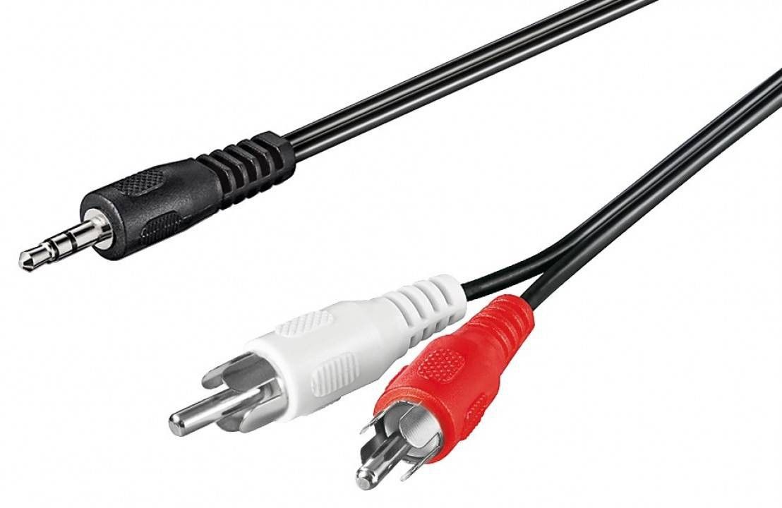 Noname 3,5 jack/2RCA audio kábel 3m Black